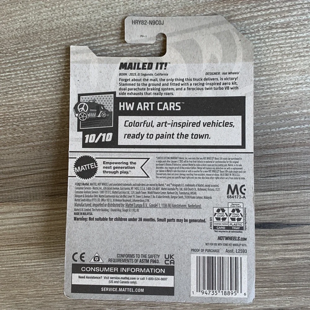 Hot Wheels Mailed It Van Art Car Hotwheels Mail Truck Lets Race Netflix New 2024